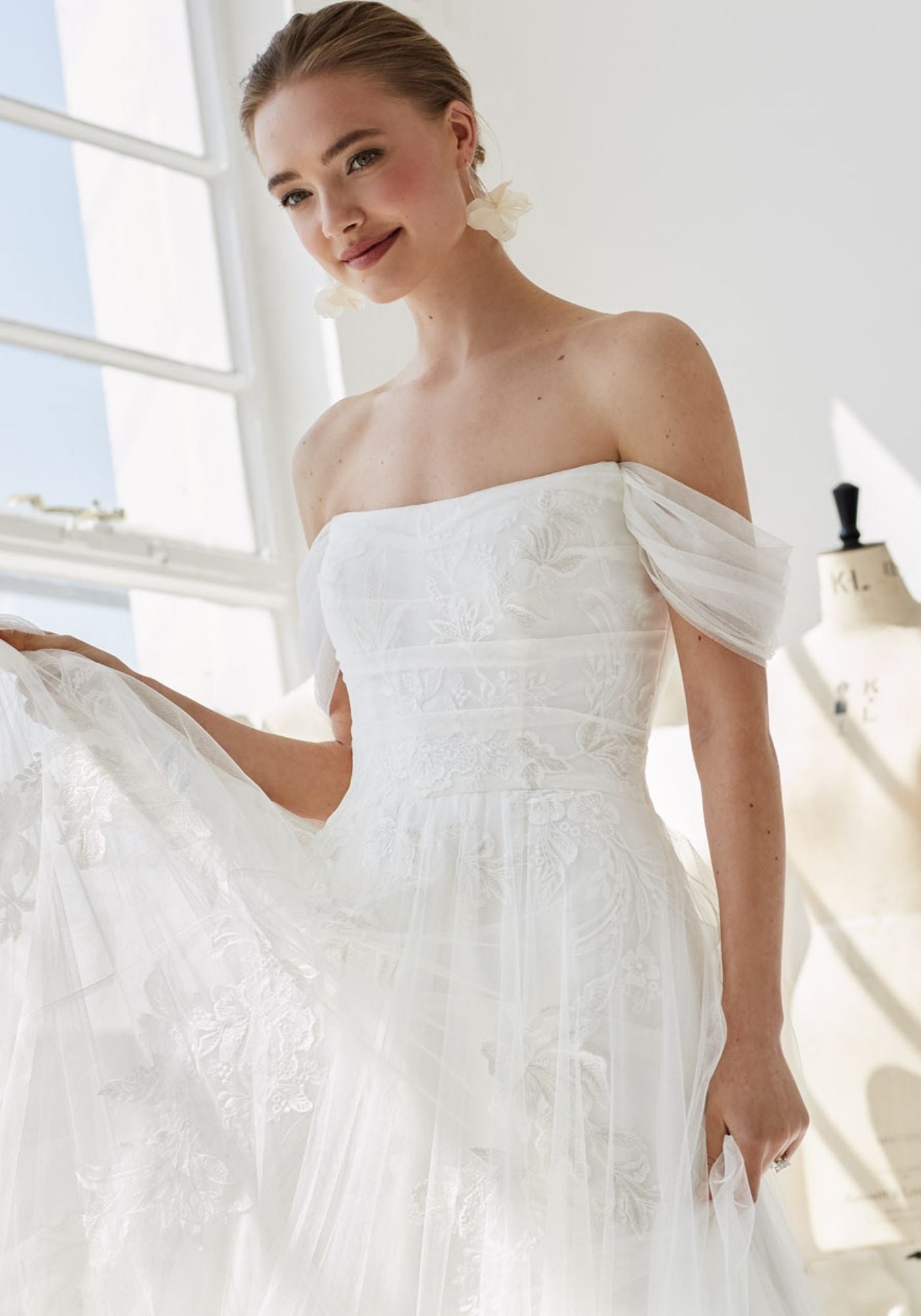 A-line wedding dress with lace ellis bridals A-line wedding dress with lace ellis bridals